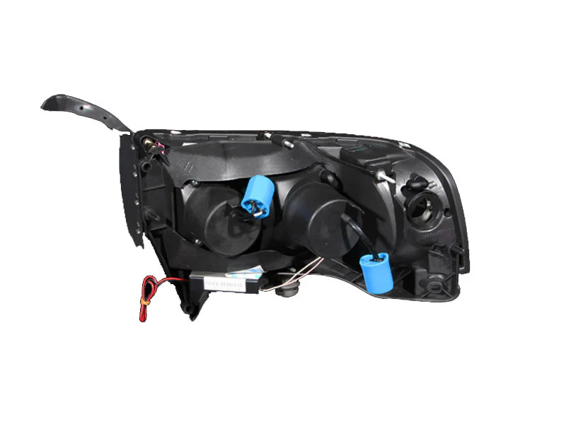 ANZO 1994-2001 Dodge Ram Projector Headlights w/ Halo Black - Image 5