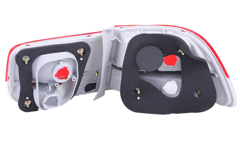 ANZO 1996-2000 Honda Civic Taillights Red/Clear - OEM 4pc - Image 5