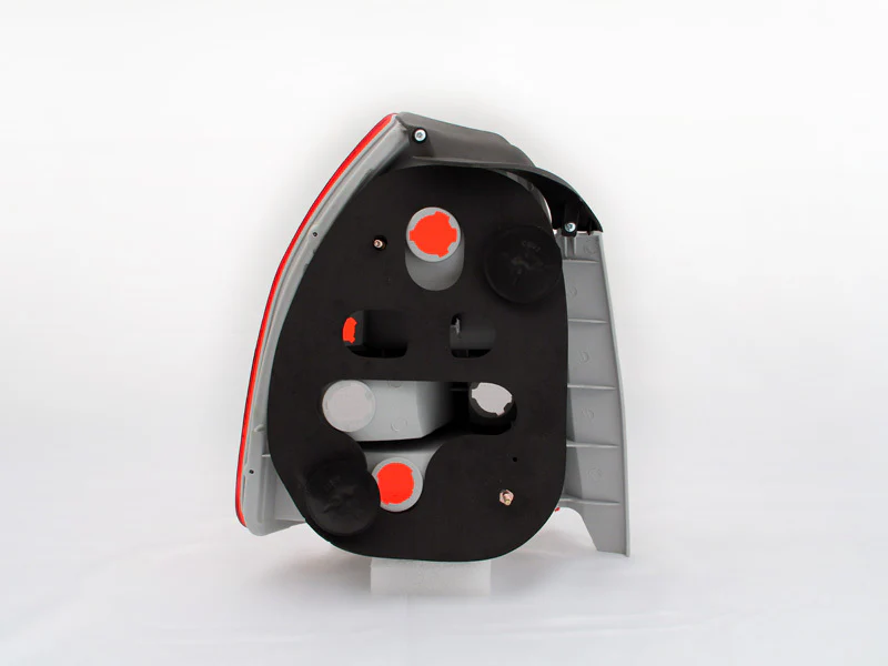 ANZO 1996-2000 Honda Civic Taillights Red/Smoke - Image 6