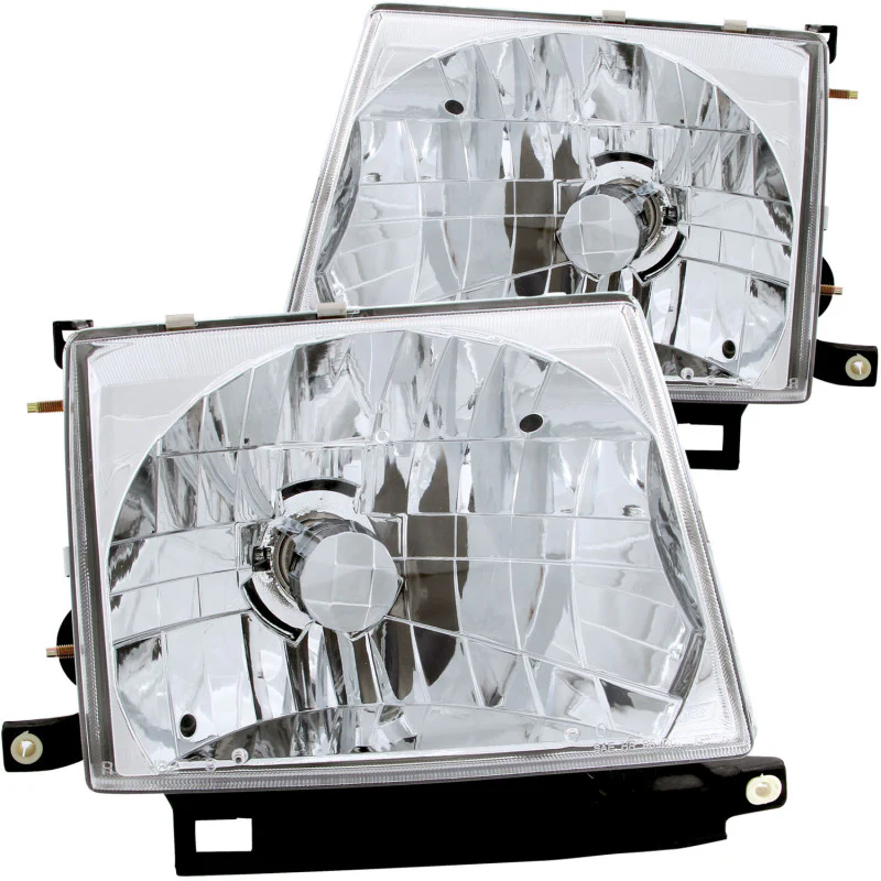 ANZO 1997-2000 Toyota Tacoma Crystal Headlights Chrome - Image 2