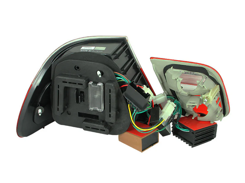 ANZO 1999-2001 BMW 3 Series E46 LED Taillights Red/Smoke 2pc - Image 3