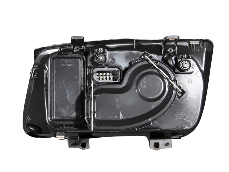 ANZO 1999-2005 Volkswagen Jetta Crystal Headlights Black w/o Bulbs - Image 5