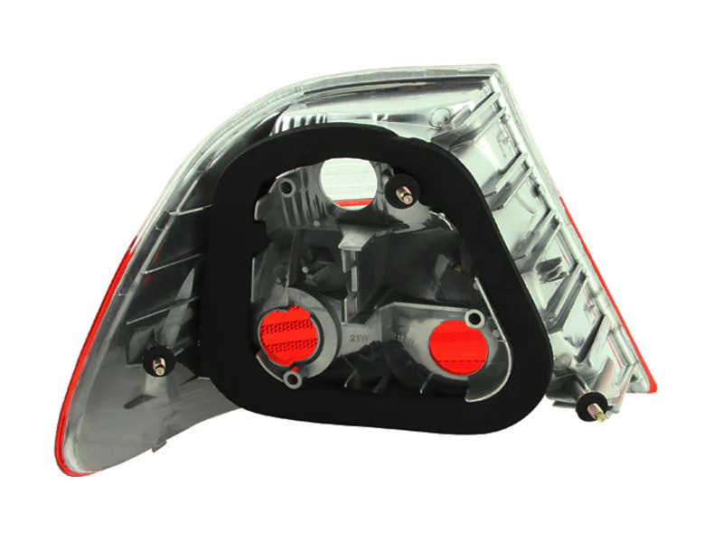 ANZO 2000-2003 BMW 3 Series E46 Taillights Red/Clear - Image 5
