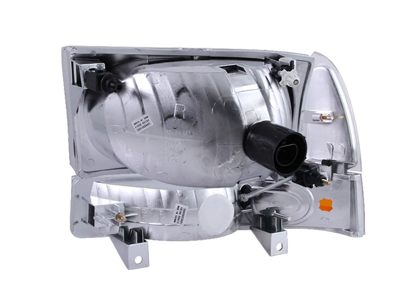ANZO 2000-2004 Ford Excursion Crystal Headlights Chrome w/ Corner Lights 2pc - Image 8