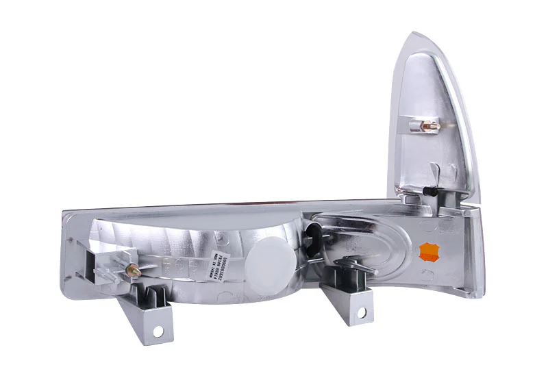 ANZO 2000-2004 Ford Excursion Euro Parking Lights Chrome w/ Amber Reflector - Image 4