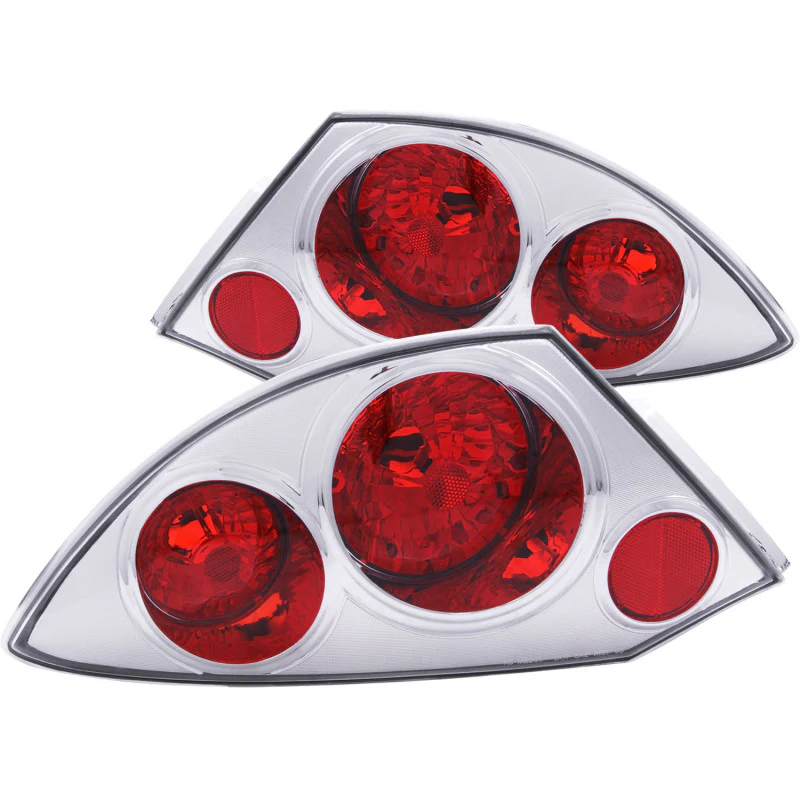 ANZO 2000-2005 Mitsubishi Eclipse Taillights Chrome - Image 2