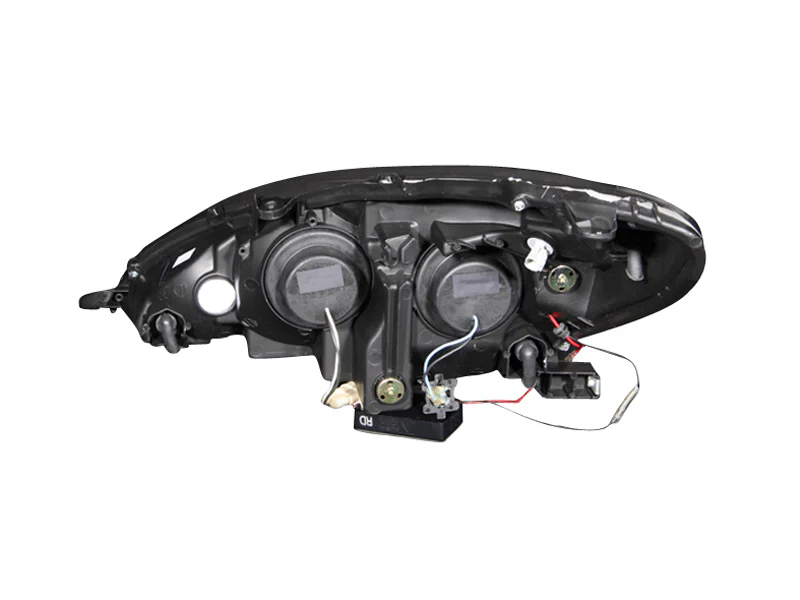 ANZO 2002-2003 Lexus Es300 Projector Headlights w/ Halo Black - Image 7