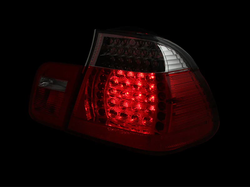ANZO 2002-2005 BMW 3 Series E46 LED Taillights Red/Clear - Image 3