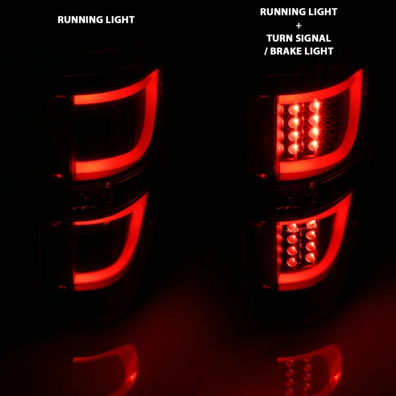 ANZO 2009-2013 Ford F-150 LED Taillights Black - Image 12