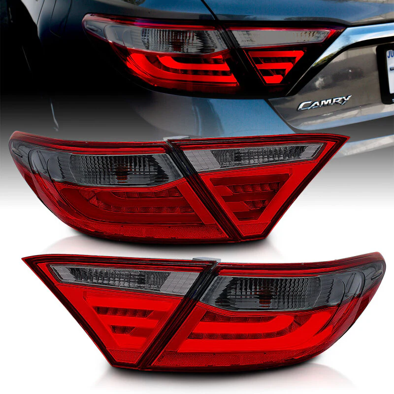 ANZO 2015-2016 Toyota Camry LED Taillights Smoke - Image 5