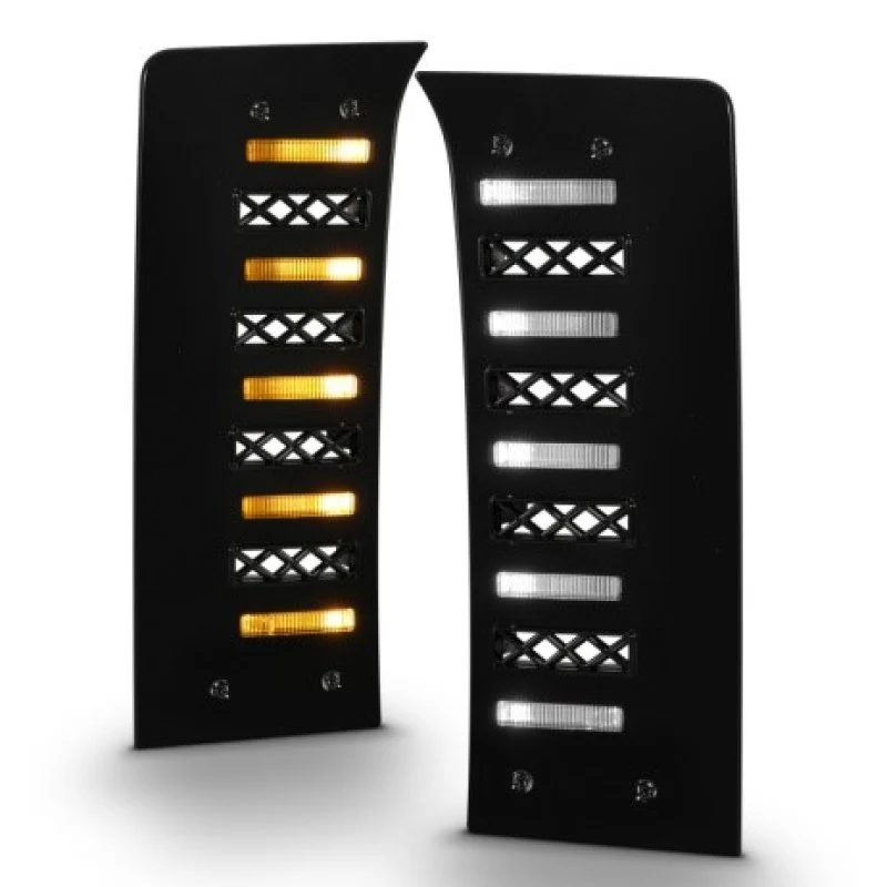 ANZO 22-24 Toyota Tundra (w/Factory LED Refl. & OE Bumper) Z-Series Full LED DRL Vent Lights - Pair - Image 5