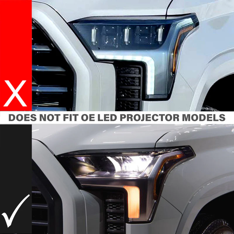 ANZO 22-24 Toyota Tundra (w/Factory LED Refl. & OE Bumper) Z-Series Full LED DRL Vent Lights - Pair - Image 6