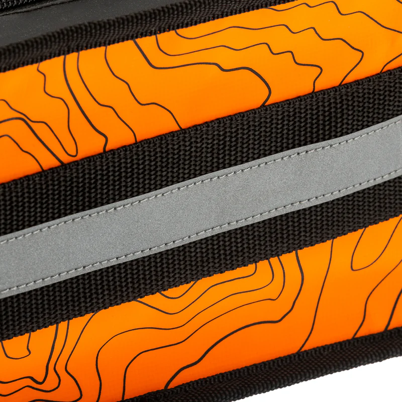 ARB Micro Recovery Bag Orange/Black Topographic Styling PVC Material - Image 3
