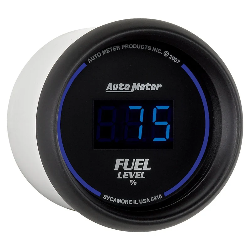 Autometer Cobalt Digital 52.4mm Black Programmable Empty-Full Range Fuel Level Gauge - Image 2