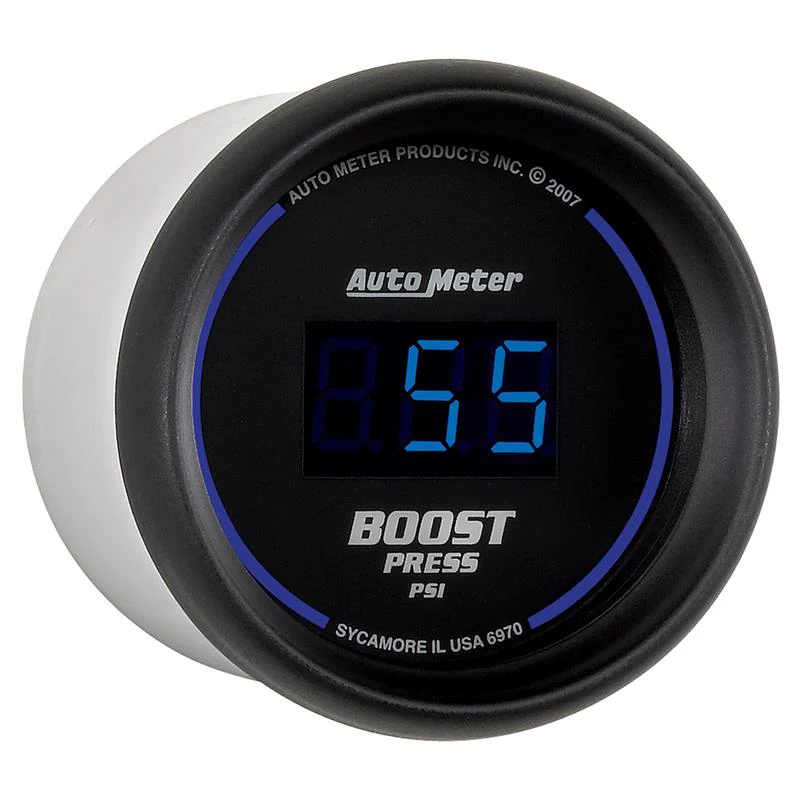 Autometer Cobalt Digital 52mm Digital 5-60 PSI Boost Gauge - Image 2