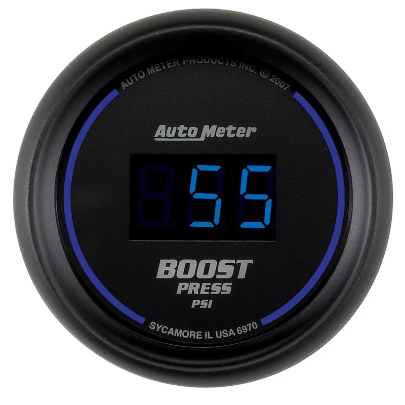 Autometer Cobalt Digital 52mm Digital 5-60 PSI Boost Gauge - Image 4