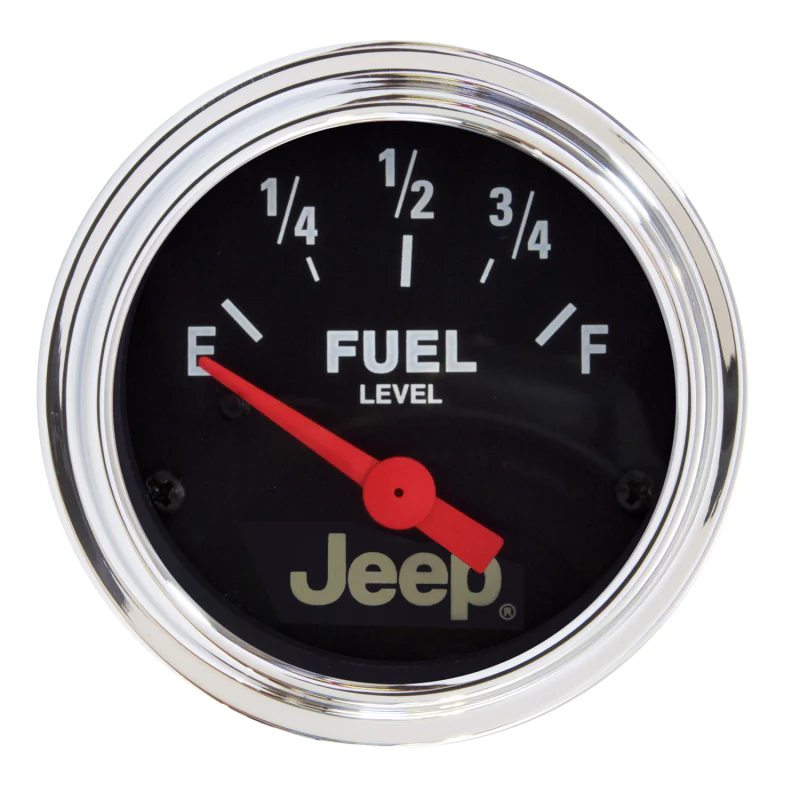 Autometer Jeep 52mm 73 OHMS Empty/8-12 OHMS Full Short Sweep Electronic Fuel Level Gauge - Image 2
