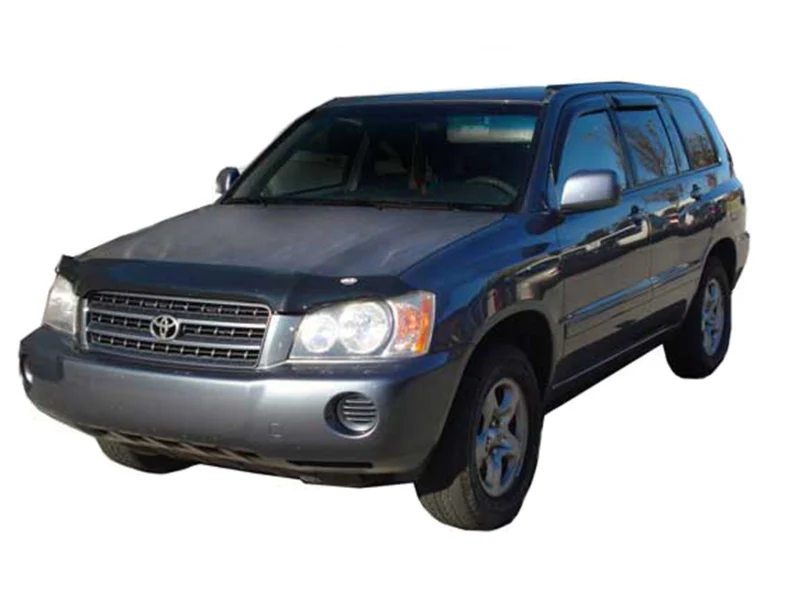 AVS 01-07 Toyota Highlander Ventvisor Outside Mount Window Deflectors 4pc - Smoke - Image 4