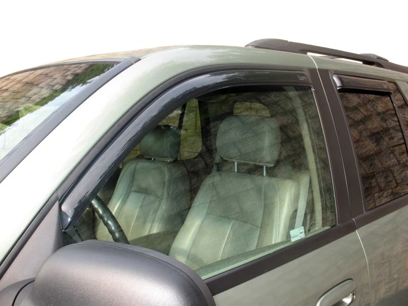 AVS 02-09 Chevy Trailblazer Ventvisor In-Channel Front & Rear Window Deflectors 4pc - Smoke - Image 5