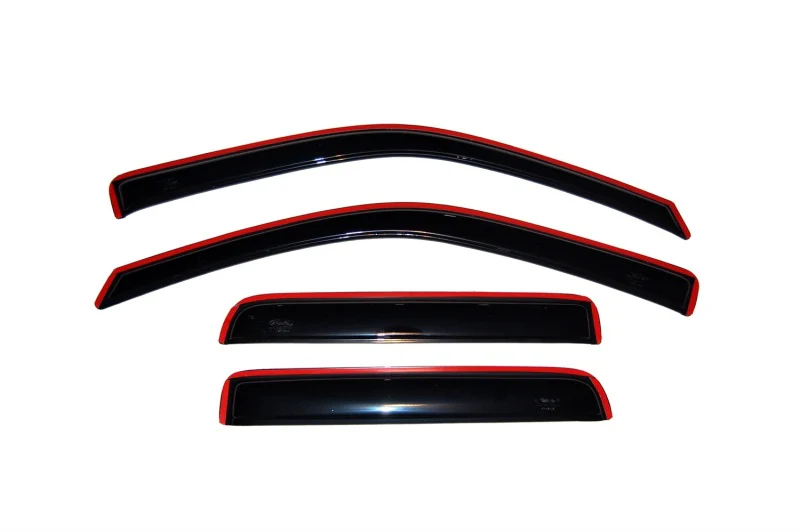 AVS 04-12 Chevy Colorado Crew Cab Ventvisor In-Channel Front & Rear Window Deflectors 4pc - Smoke - Image 11