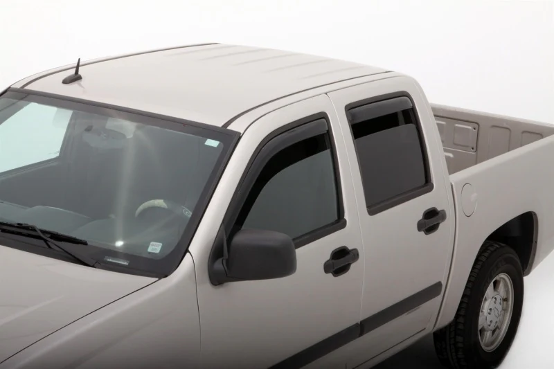 AVS 04-12 Chevy Colorado Crew Cab Ventvisor In-Channel Front & Rear Window Deflectors 4pc - Smoke - Image 6