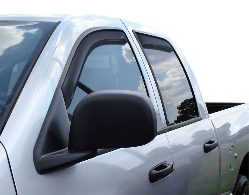 AVS 06-08 Dodge RAM 1500 Mega Cab Ventvisor In-Channel Front & Rear Window Deflectors 4pc - Smoke - Image 7