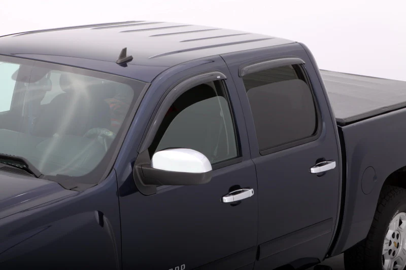 AVS 07-13 Chevy Avalanche Ventvisor Outside Mount Window Deflectors 4pc - Smoke - Image 2