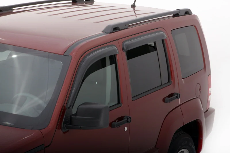 AVS 08-14 Jeep Liberty Ventvisor Outside Mount Window Deflectors 4pc - Smoke - Image 3