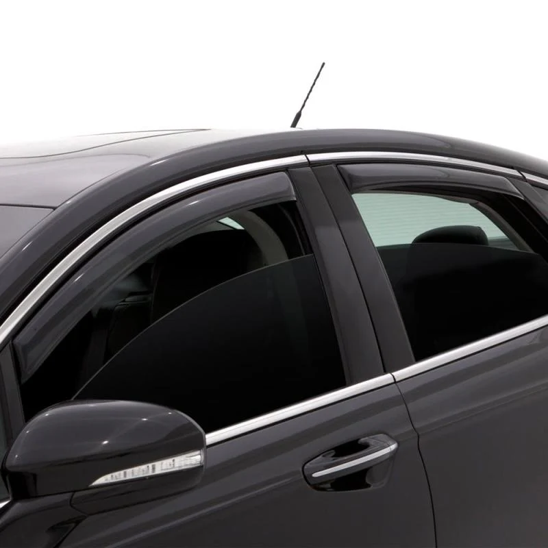 AVS 13-18 Nissan Pathfinder Ventvisor In-Channel Front & Rear Window Deflectors 4pc - Smoke - Image 12