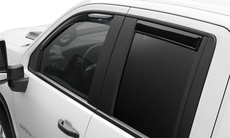 AVS 2019 Chevrolet Silverado 1500 Crew Cab Pickup Ventvisor In-Channel 4pc - Smoke - Image 5