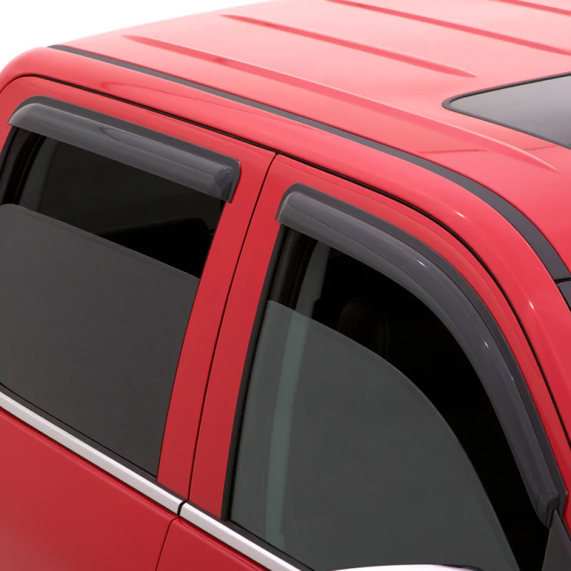 AVS 2019 GMC 1500 Extended Cab Ventvisor Outside Mount Window Deflectors 4pc - Smoke - Image 2