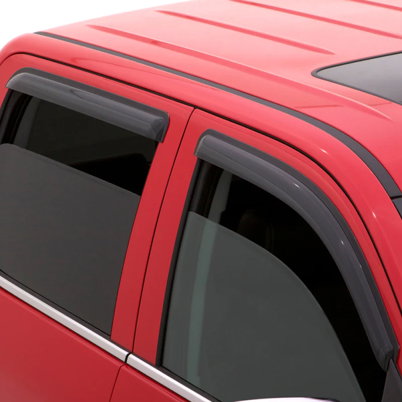 AVS 2019 GMC 1500 Extended Cab Ventvisor Outside Mount Window Deflectors 4pc - Smoke - Image 4