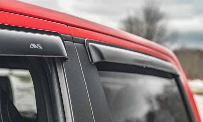 AVS 2019 GMC 1500 Extended Cab Ventvisor Outside Mount Window Deflectors 4pc - Smoke - Image 6