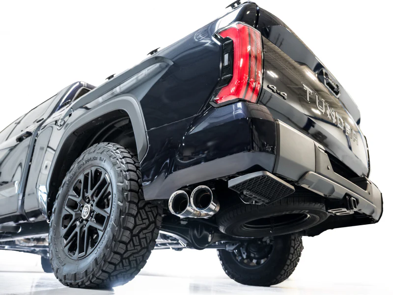 AWE Tuning 0FG Exhaust for 3rd Gen Toyota Tundra - Dual Chrome Silver Tips - Image 6