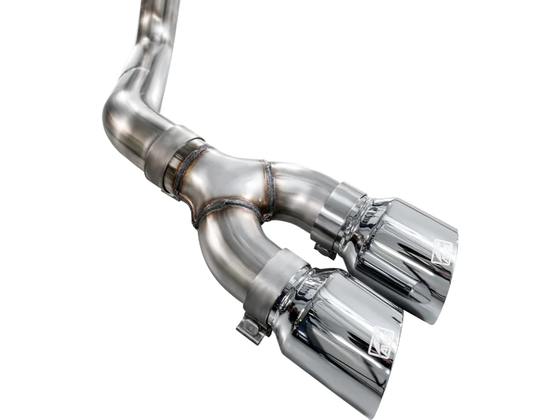 AWE Tuning 21-25 Ford F150 (14th Gen Reg Cab) Cat-Back Exhaust - 4.5in Dual Side Exit Chrome Tips - Image 12