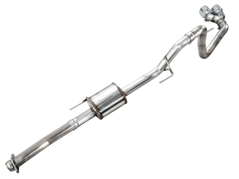 AWE Tuning 21-25 Ford F150 (14th Gen Reg Cab) Cat-Back Exhaust - 4.5in Dual Side Exit Chrome Tips - Image 13