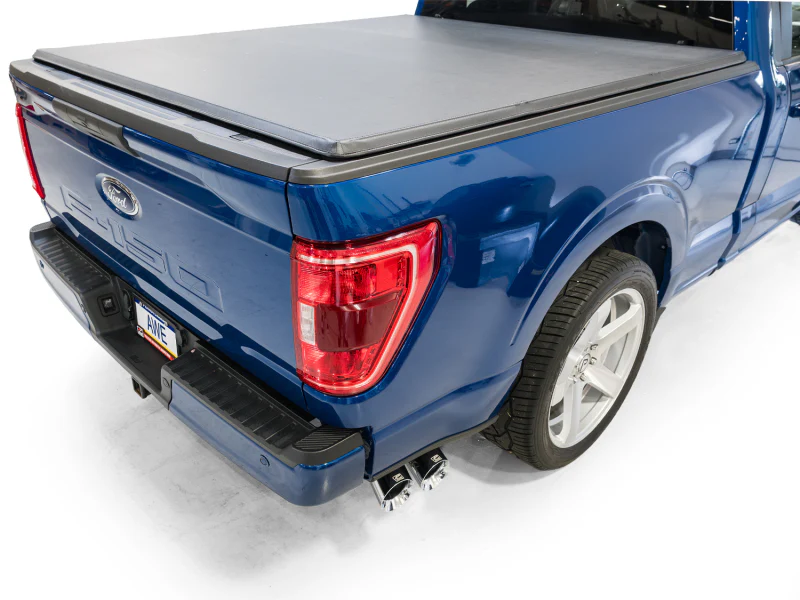 AWE Tuning 21-25 Ford F150 (14th Gen Reg Cab) Cat-Back Exhaust - 4.5in Dual Side Exit Chrome Tips - Image 2