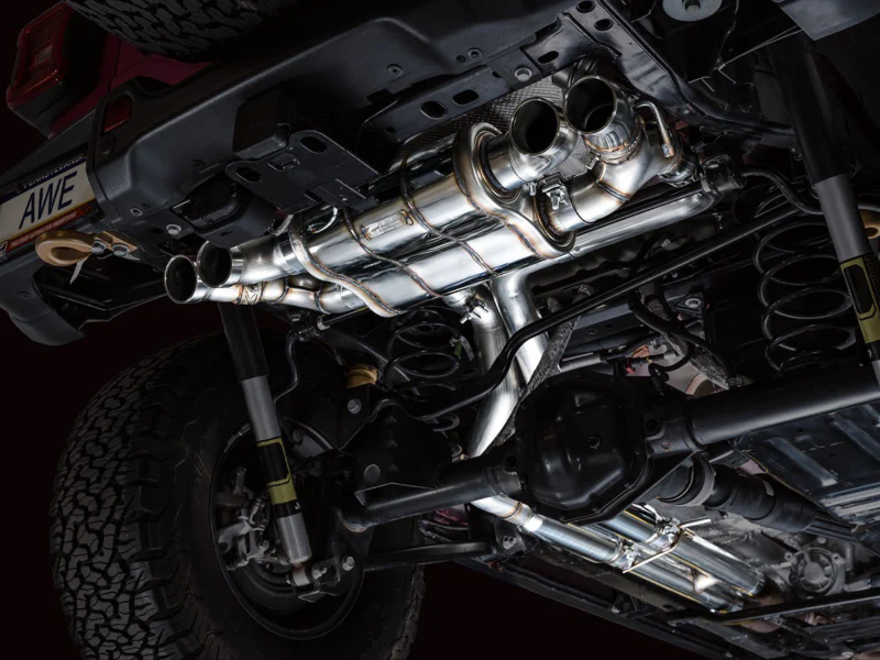 AWE Tuning 21+ Wrangler 392 Switchpath Cat-Back Exhaust- Quad BashGuards - Image 2