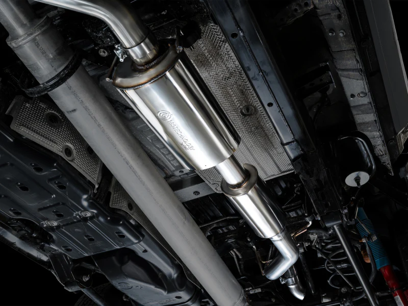 AWE Tuning Exhaust for 4th Gen Toyota Tacoma Dual Chrome Silver Tips - Image 3