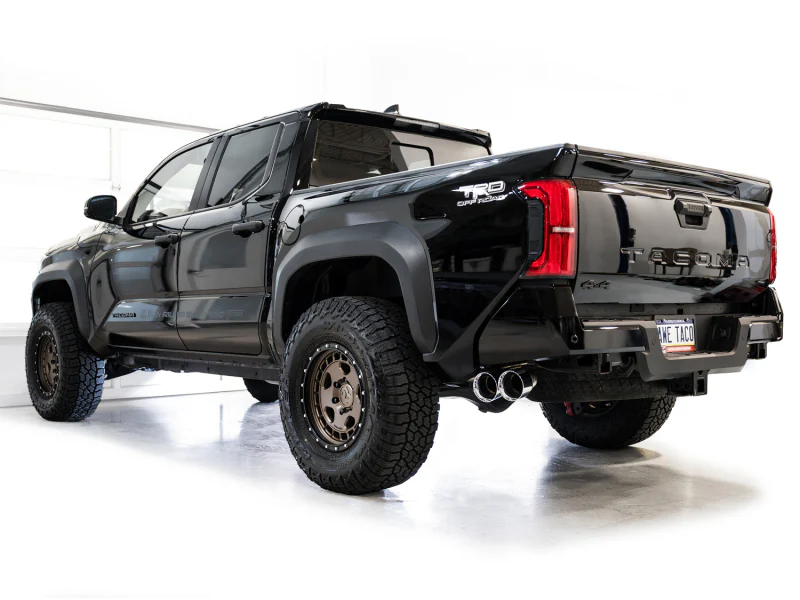 AWE Tuning Exhaust for 4th Gen Toyota Tacoma Dual Chrome Silver Tips - Image 7