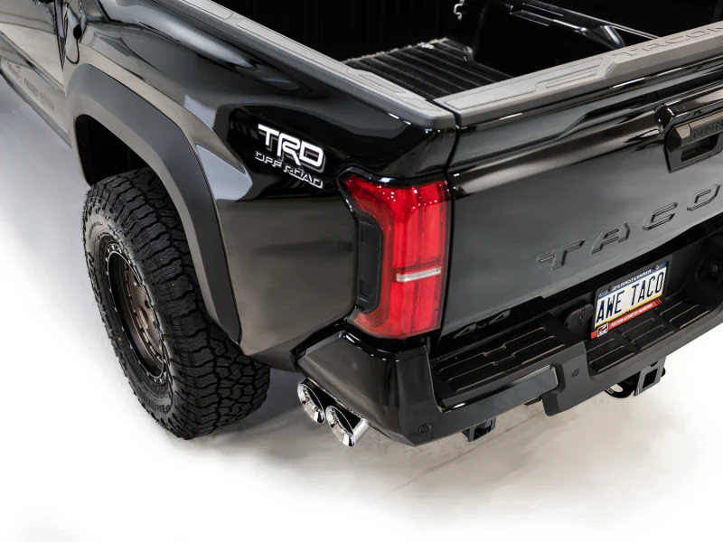 AWE Tuning Exhaust for 4th Gen Toyota Tacoma Dual Chrome Silver Tips - Image 9