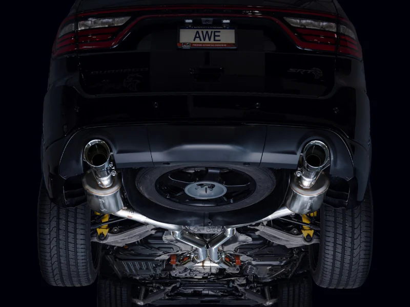 AWE Tuning 18-23 Dodge Durango SRT & Hellcat Touring Edition Exhaust - Chrome Silver Tips - Image 4