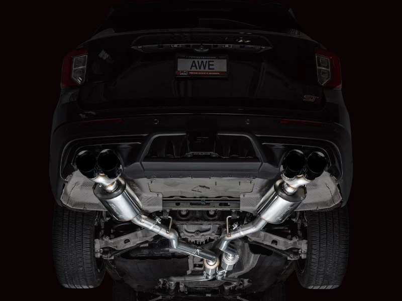 AWE Tuning 2020+ Ford Explorer ST Touring Edition Exhaust w/ Diamond Black Tips - Image 8