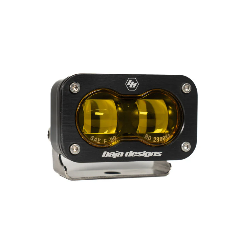 Baja Designs Universal S2 SAE Spot LED (Pair) - Amber - Image 2