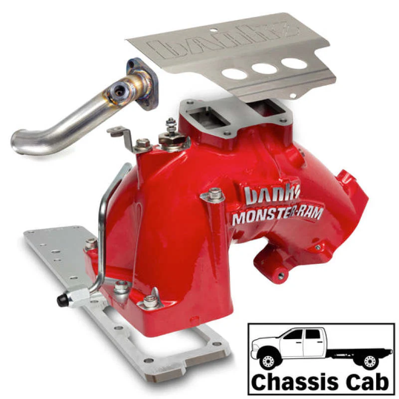 Banks Power 13-18 Dodge RAM 6.7L Monster-Ram Intake System W/Fuel Line-Chassis Cab Red - Image 3