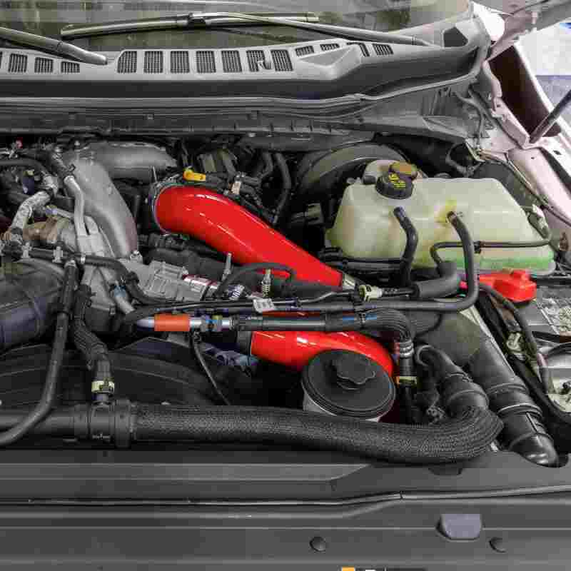 Banks Power 17-26 Ford Super Duty 6.7L Non-HO Boost Tube Kit - Red - Image 2