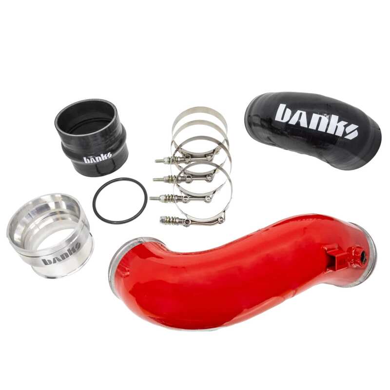 Banks Power 17-26 Ford Super Duty 6.7L Non-HO Boost Tube Kit - Red - Image 4