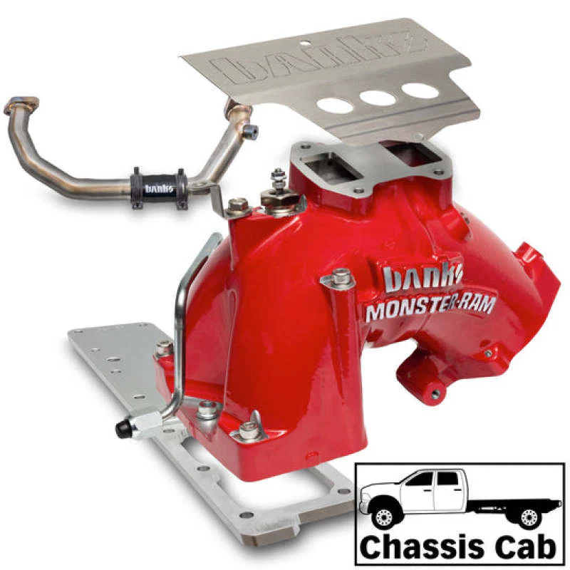 Banks Power 19-24 Ram 3500/4500/5500 6.7L Diesel Monster-Ram Intake System w/Fuel Line - Red - Image 3