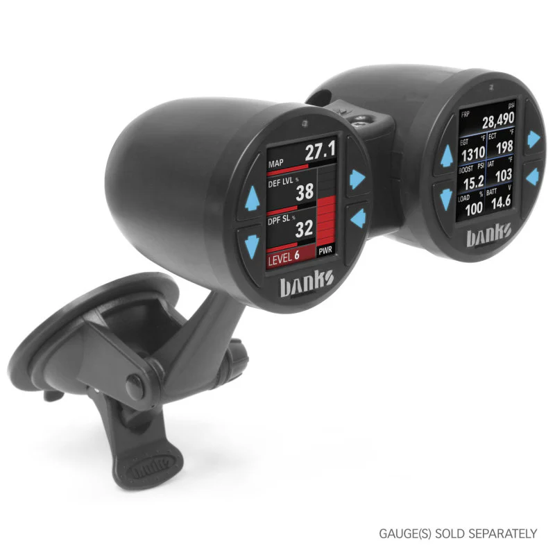 Banks Power Dual Gauge Pod Suction Mount For iDash 1.8 And 52mm Gauges - Image 6