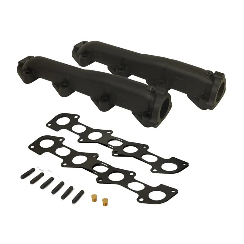 BD Diesel 08-10 Ford F-250/F-350/F-450/F-550 Powerstroke 6.4L Up Pipes Kit w/Manifold Set - Image 5